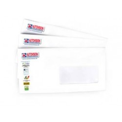 LOT DE 1000 (2x500ex) ENVELOPPES A FENETRE AUTOVISION QUADRI