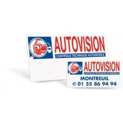 CARTE DE VISITE AUTOVISION 2000 EXEMPLAIRES