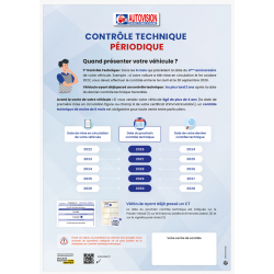 AFFICHE INFORMATION CLIENTELE "DATE DE PASSAGE"