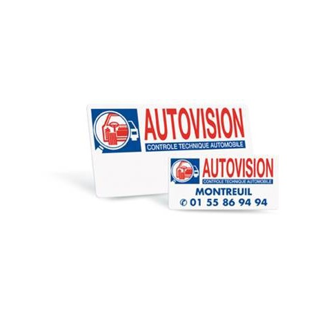 Autocollant 85 x 42 mm 